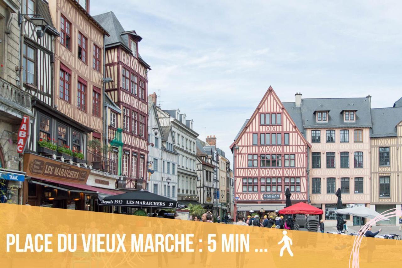 Le Flaubert, Appartement Et Parking En Centre Ville Rouen Extérieur photo