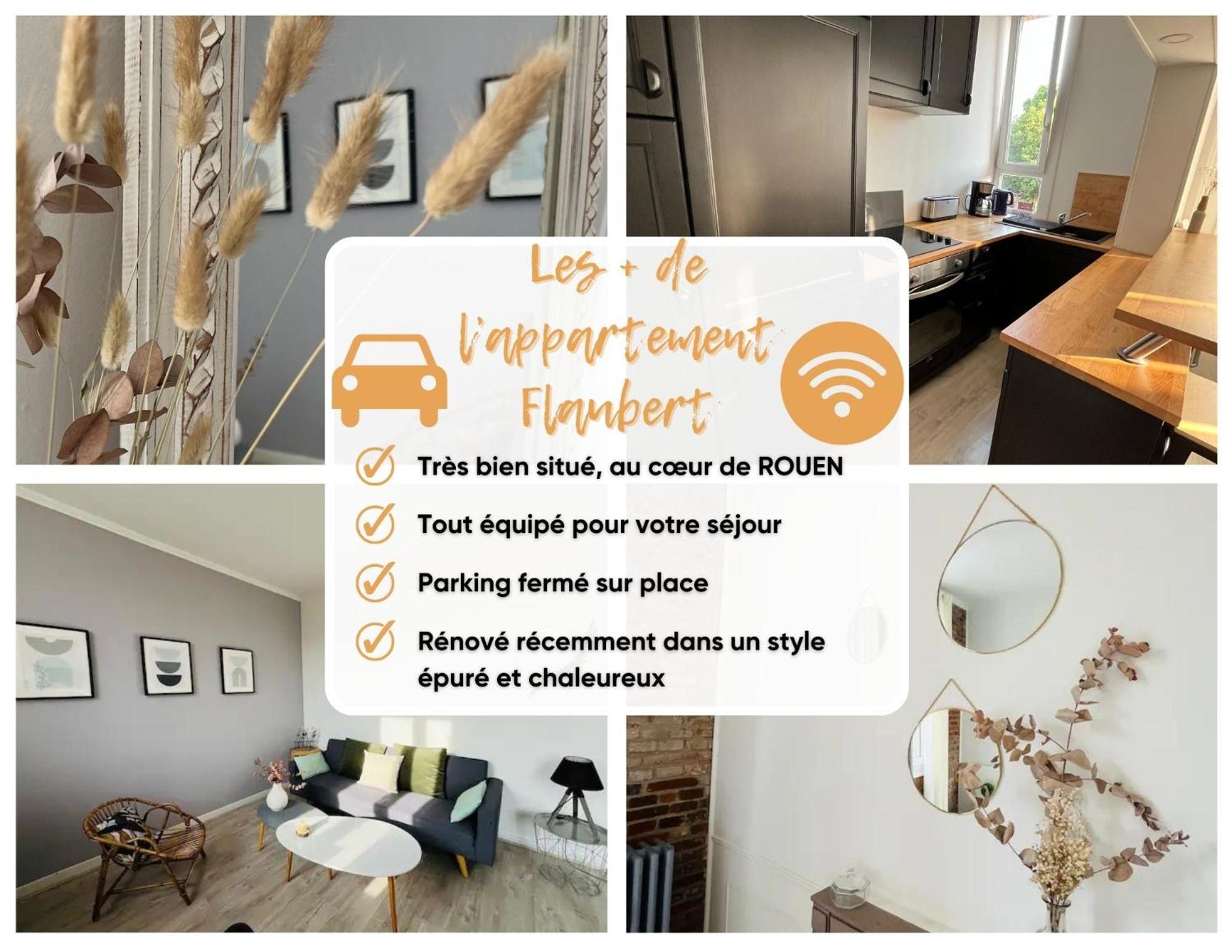 Le Flaubert, Appartement Et Parking En Centre Ville Rouen Extérieur photo